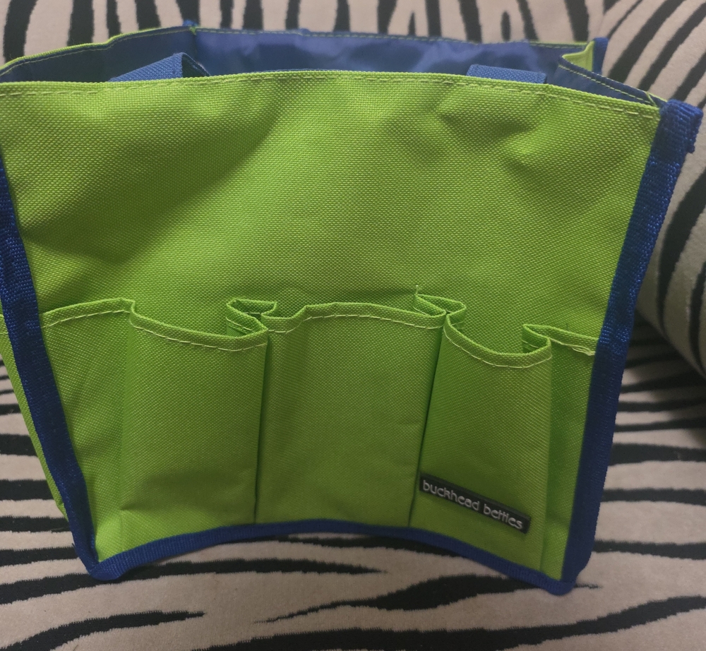Buckhead Betties Green/Blue Multi-Pocket Organizer Caddy / Utilty Tote